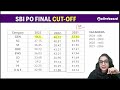 sbi po 2024 notification sbi po last 3 years cut off sbi po previous year cutoff trend analysis