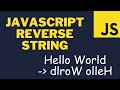 Reverse a string in JavaScript using the split, reverse, and join methods