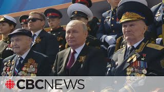 Russian forces target Ukraine as Putin leads Victory Day events
