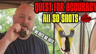 Quest for Accuracy. All 50 shots vs 40mm flipper.