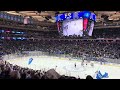 ny rangers hockey goal celebration vs. boston bruins madison square garden feb 5th 2025