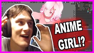 PleasoPls Reacts to Mischievous 3D Model...