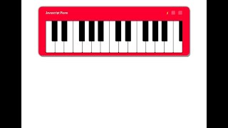 JavaScript Piano With Source code Download | Source Code & Projects