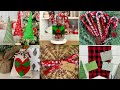10 BEST No-Sew Christmas Crafts! Dollar Tree Fabric DIYs!