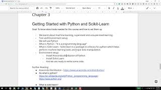 Chapter 3 Getting Started with Python and Scikit Learn