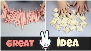 2 Different Recycling Ideas with Plastic Straws and Garbage Skewers