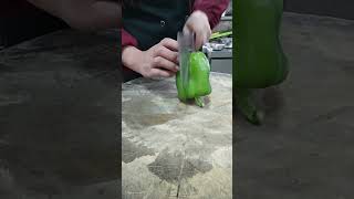 #Sample Green pepper 🫑 Carving cutting design#Green Pepper#Vagetable#Easy Vagetable carving design#