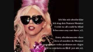 Lady Gaga - Scheiße Lyrics: English & Spanish