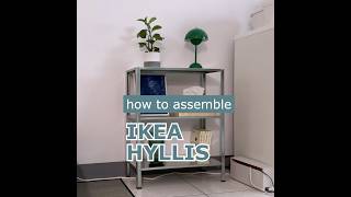 Super Easy! IKEA HYLLIS Shelving Unit Assembly #ikea #hyllis #diy
