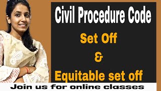 Setoff & Equitable Set off || Order 8 Rule 6 of CPC