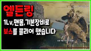 엘든링 고인물 플레이(1렙 빈털털이로 트리가드 잡기)