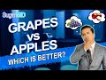 Are Grapes or Apples Good for Diabetes? Diabetic Diet Debunked! Best fruits. SugarMD