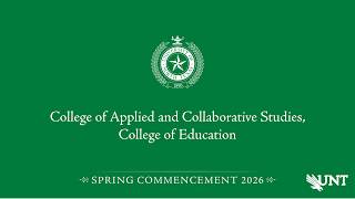 CACS/Education | UNT Commencement Spring 2026