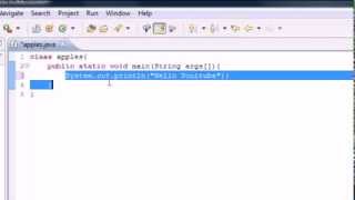 Java Video tutorial part 4 | Write a hello world program