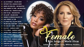 Female Love Songs Best Of 80's Collection - Celine Dion, Mariah Carey, Whitney Houston