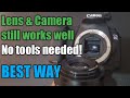 How to detach stuck lens from your Camera without breaking it