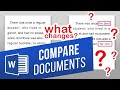 How to Compare Two Versions of a Document in Word | Track Changes Document by Comparing Two Files