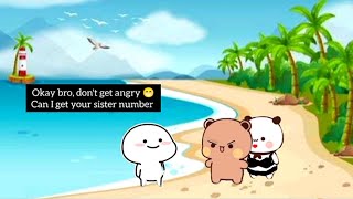 angry dudu 😡🤬 | Goa trip ✈️ | bubu dudu animation #couplegoals