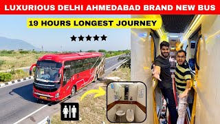 Ahmedabad to Delhi in Brand New Business Class Bus Journey with On-Board Washroom