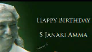 S.Janaki Amma birthday status| April 23|Indian female singer janaki |melody queen @kalpaktamil