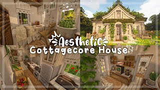 Cottagecore Aesthetic Overgrown House I Minecraft Build I Miniaturia \u0026 Cocricot Mod I iTapixca