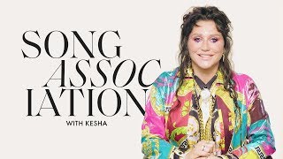 Kesha Sings Dolly Parton, Kelly Clarkson, and Lizzo in a Game of Song Association | ELLE