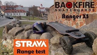 Backfire Ranger X3 E-skate Range Test