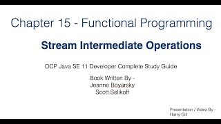 Functional Programming Part 12 - Intermediate Stream operations - Java 11 Certification