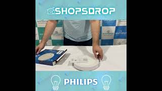 Shopsdrop Painel Plafon de Sobrepor Redondo LED 18W Philips