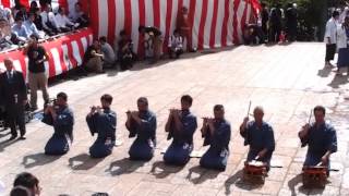 平成２５年長崎くんち前日諏訪神社万屋町しゃぎり奉納