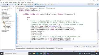 Datainputstream and Dataoutputstream class in Java - CSE1007 - Java Programming