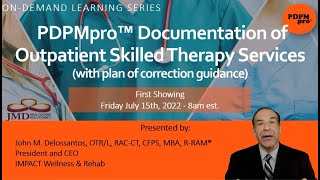 PDPMpro™ Documentation of Outpatient Skilled Therapy Services