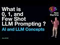 What is 0, 1, and Few Shot LLM Prompting ?