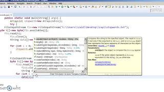 Text preprocessing Code in java | Natural Language processing