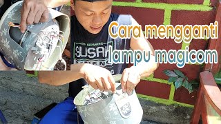 Cara mengganti lampu indikator magicom miyako yang bermasalah (nyala kedip) @tokolariuspituruh