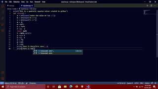 Writing a Python Program That can Solve Quadratic Equation!!!