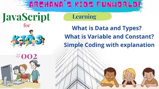 JavaScript for KIDS#002 What is Data & Variable | Tutorial for beginners |Easy Coding