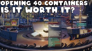 Opening 40 MEGA Christmas Containers - World Of Warships