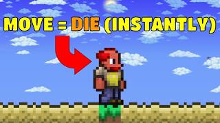 Terraria Master Mode, but I must ALWAYS touch grass...