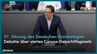 37. Sitzung des Bundestages - Themen u. a. Corona-Steuer­hilfe­gesetz, Ukrainehilfe, Pflegebonus