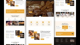 Responsive Bakery Shop Website Design Using HTML / CSS / JAVASCRIPT