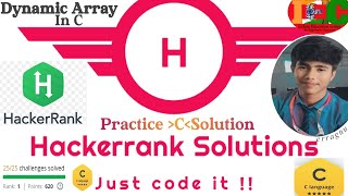 Hackerrank C Programming solutions. Dynamic Array in C #erraghu #hackerrank #Dynamicarray