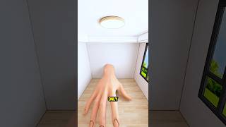 Designing a Bedroom with a Secret Base #shorts