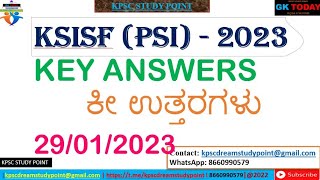 KSISF PSI KEY ANSWERS 2023||KSISF PSI ಕೀ ಉತ್ತರಗಳು | #KSISF_PSI_KEY_ANS_2023 #KSISF_KEY_ANS_2023