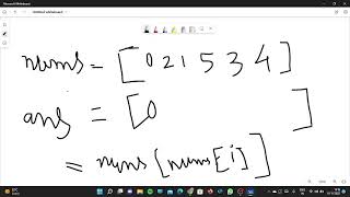 Leetcode Problem - Build Array from Permutation -1