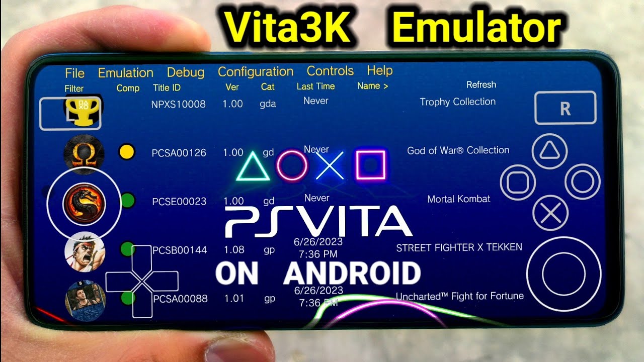 New PS VITA Emulator For Android Phone | Vita3K Emulator Full Setup ...