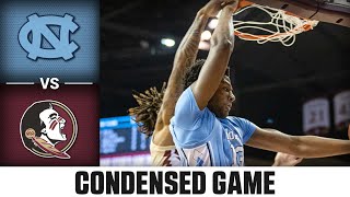 North Carolina vs. Florida State Condensed Game | 2023-24 ACC Men’s Basketball
