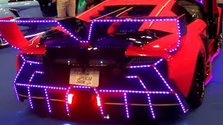 👽 Lamborghini Murcielago illumination　ランボルギーニ ムルシエラゴ イルミネーション モロシエラゴ 札幌カスタムスーパーカーショー2016