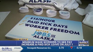 State minimum wage increases, paid sick leave set to start July