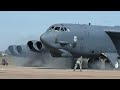 High Alert! U.S. Air Force B-52 Bomber Emergency Takeoff at Full Throttle
